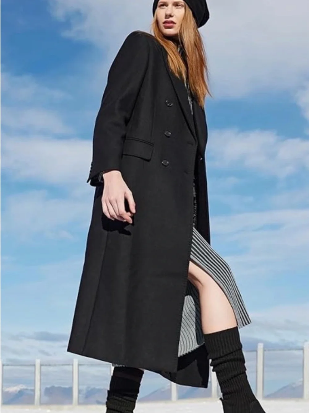 Vivaia knit waterproof boot - black 39